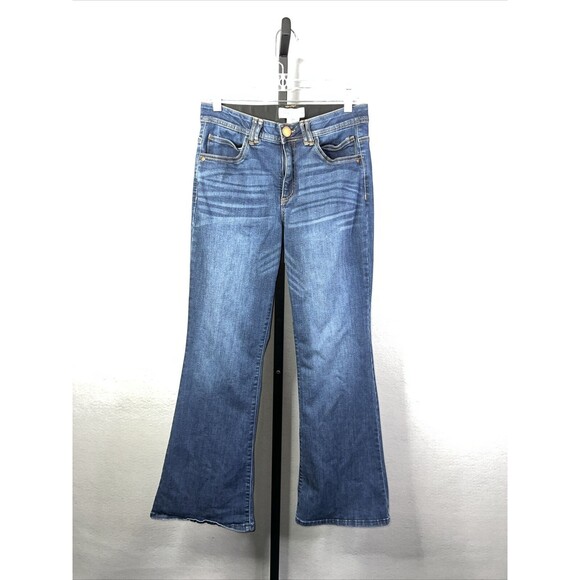 Democracy Jeans Womens size 10 Ab Technology Mid Rise Flare Stretch Denim - Picture 1 of 9